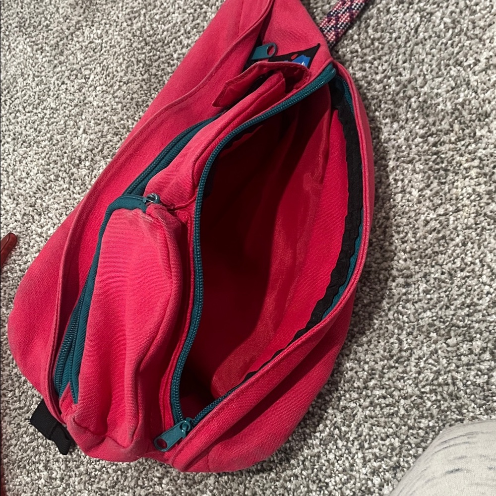 KAVU Red Rope Sling Backpack - Picture 5 of 5